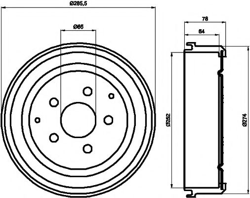 Тормозной барабан MINTEX MBD296