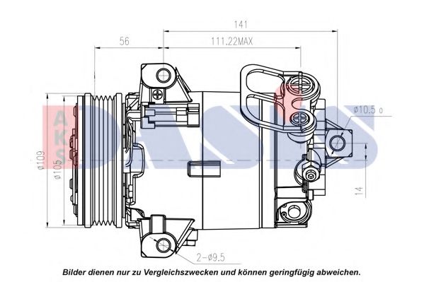 Компрессор, кондиционер AKS DASIS 851571N