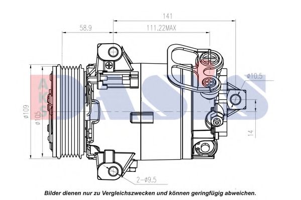 Компрессор, кондиционер AKS DASIS 851596N