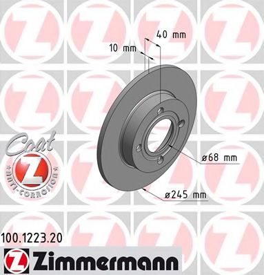 Тормозной диск ZIMMERMANN 100.1223.20