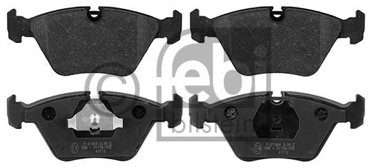 Комплект тормозных колодок, дисковый тормоз FEBI BILSTEIN 116083