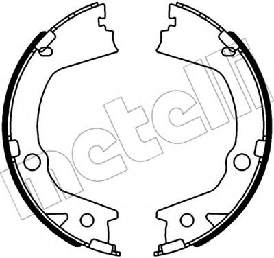 Комплект тормозных колодок, стояночная тормозная система METELLI 53-0562