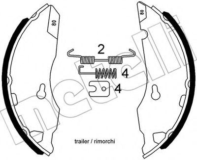 Комплект тормозных колодок METELLI 53-0593