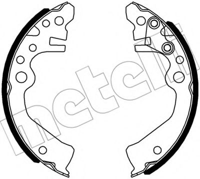 Комплект тормозных колодок METELLI 53-0611