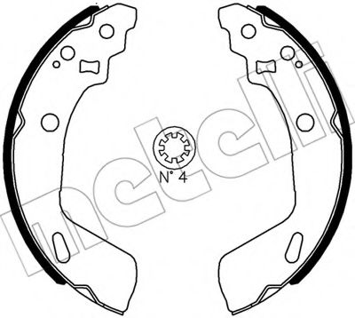 Комплект тормозных колодок METELLI 53-0633