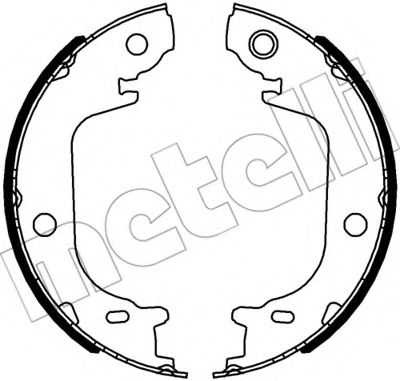 Комплект тормозных колодок, стояночная тормозная система METELLI 53-0644