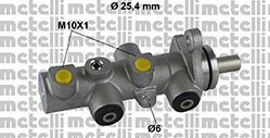 Главный тормозной цилиндр METELLI 05-0790