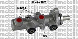 Главный тормозной цилиндр METELLI 05-0793
