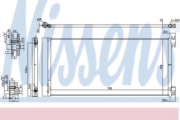 Конденсатор, кондиционер NISSENS 940596