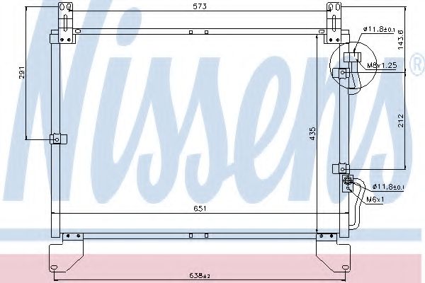 Конденсатор, кондиционер NISSENS 94861