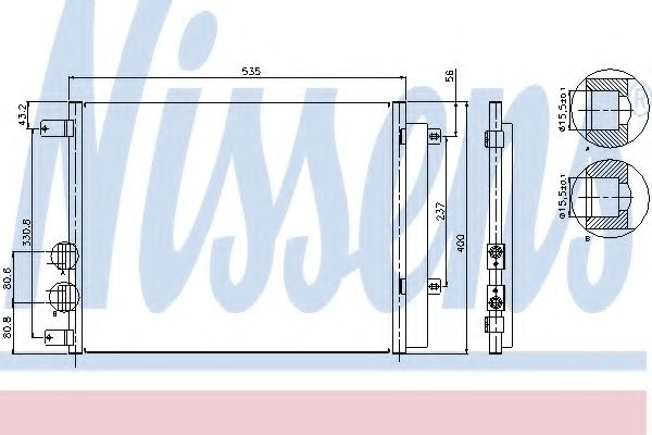 Конденсатор, кондиционер NISSENS 94987