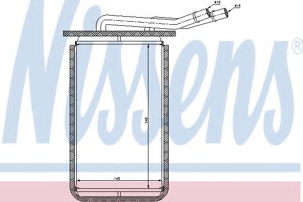 Теплообменник, отопление салона NISSENS 71769