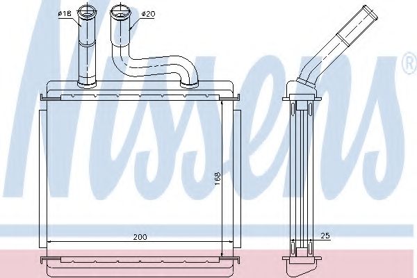 Теплообменник, отопление салона NISSENS 76507