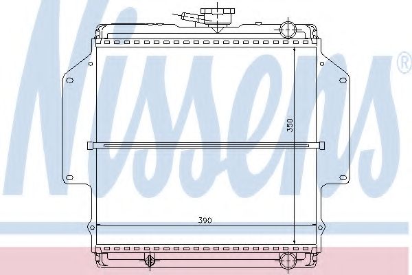 Радиатор, охлаждение двигателя NISSENS 64184