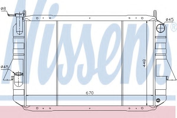 Радиатор, охлаждение двигателя VALEO 730130