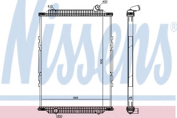 Радиатор, охлаждение двигателя NISSENS 6378920
