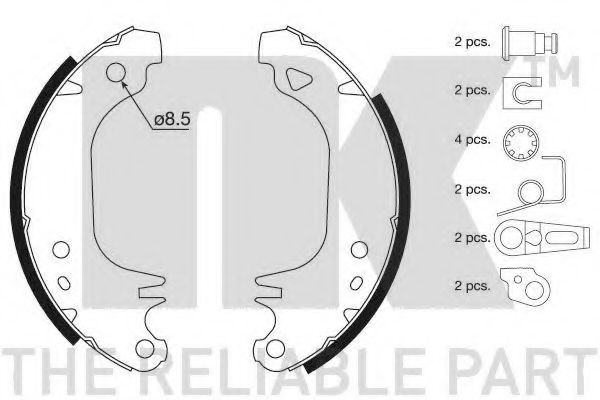 Комплект тормозных колодок NK 2799372