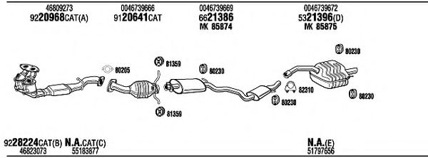 Система выпуска ОГ FONOS ARH15529