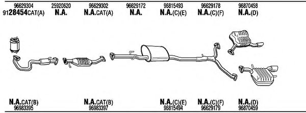 Система выпуска ОГ FONOS CVK34973