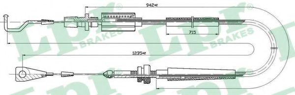 Тросик газа LPR C0030A