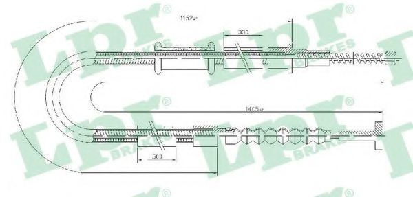 Трос, стояночная тормозная система LPR C0599B