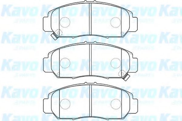 Комплект тормозных колодок, дисковый тормоз KAVO PARTS BP-2044