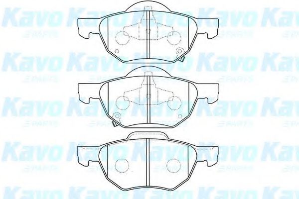 Комплект тормозных колодок, дисковый тормоз KAVO PARTS BP-2045