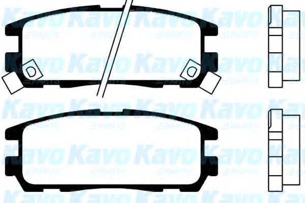 Комплект тормозных колодок, дисковый тормоз KAVO PARTS BP-3503