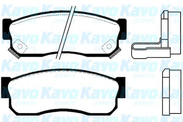 Комплект тормозных колодок, дисковый тормоз KAVO PARTS BP-6510