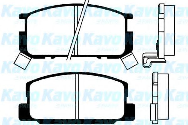 Комплект тормозных колодок, дисковый тормоз KAVO PARTS BP-9009