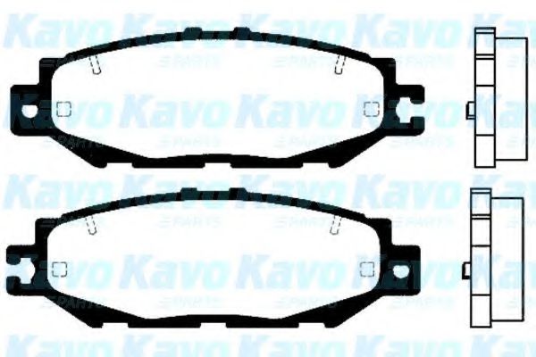 Комплект тормозных колодок, дисковый тормоз KAVO PARTS BP-9057