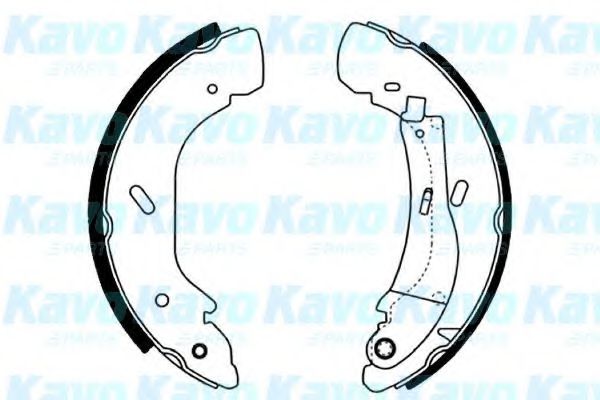 Комплект тормозных колодок KAVO PARTS BS-7428