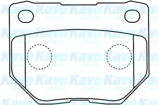 Комплект тормозных колодок, дисковый тормоз KAVO PARTS BP-6603
