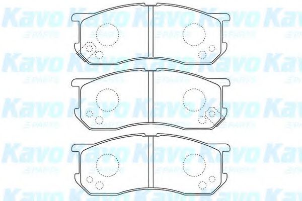 Комплект тормозных колодок, дисковый тормоз KAVO PARTS BP-9119