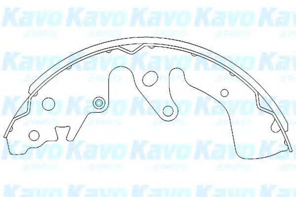 Комплект тормозных колодок KAVO PARTS KBS-8901