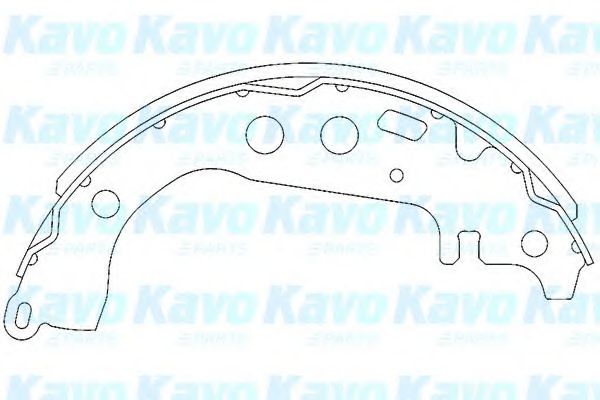 Комплект тормозных колодок KAVO PARTS KBS-9904