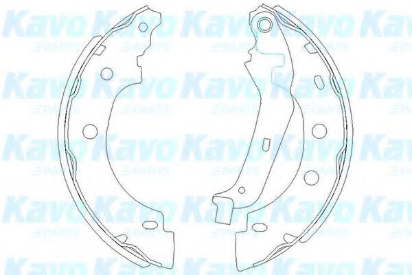 Комплект тормозных колодок KAVO PARTS KBS-7410