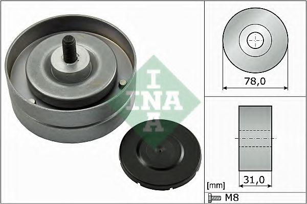 Паразитный / ведущий ролик, поликлиновой ремень INA 532 0463 10