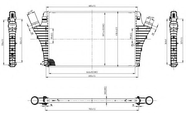 Интеркулер NRF 30858