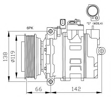 Компрессор, кондиционер NRF 32111G