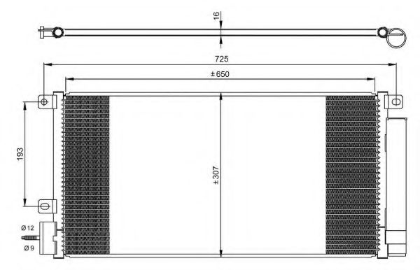 Конденсатор, кондиционер NRF 350067