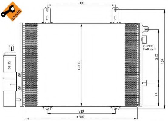 Конденсатор, кондиционер NRF 35353