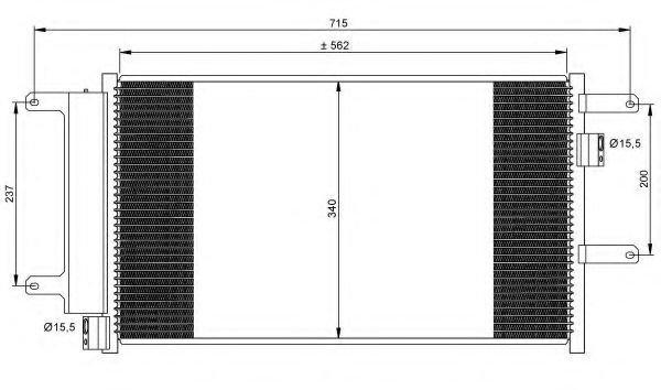 Конденсатор, кондиционер NRF 35751