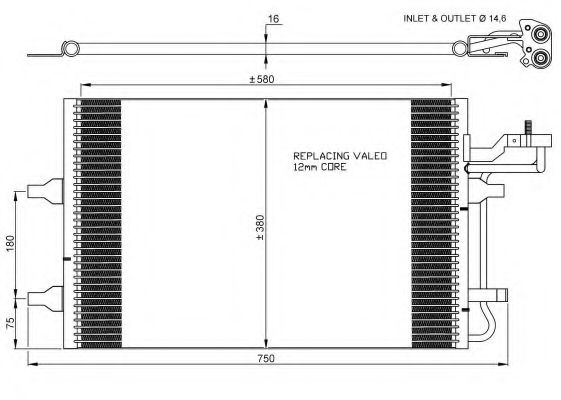 Конденсатор, кондиционер NRF 35770