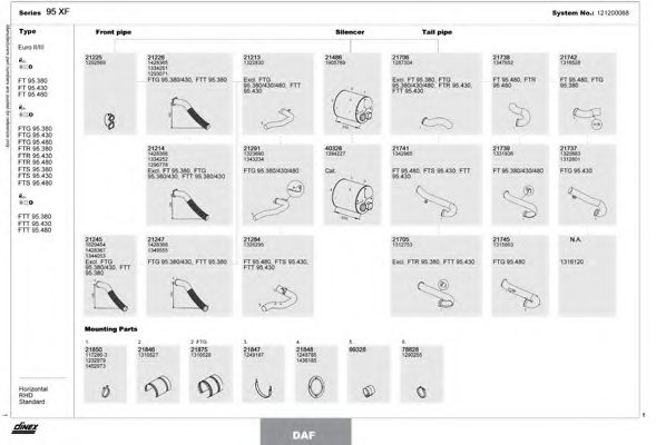 Система выпуска ОГ DINEX 121200068