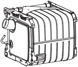Глушитель выхлопных газов конечный DINEX 51401