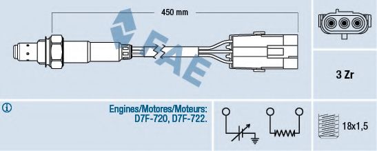 Лямбда-зонд FAE 77114