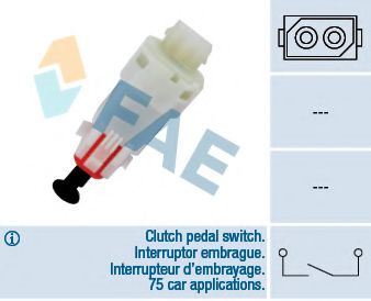 Выключатель, привод сцепления (Tempomat) FAE 24499