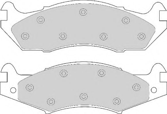 Комплект тормозных колодок, дисковый тормоз NECTO FD6507A