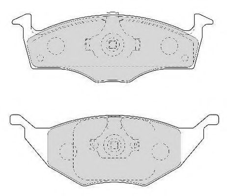 Комплект тормозных колодок, дисковый тормоз NECTO FD6968A